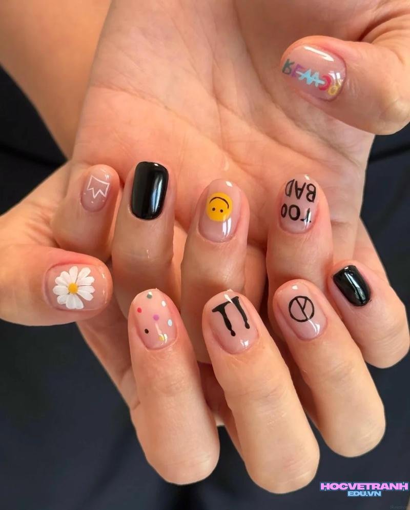 Bộ sưu tập ảnh nail mặt cười chất lượng nhất