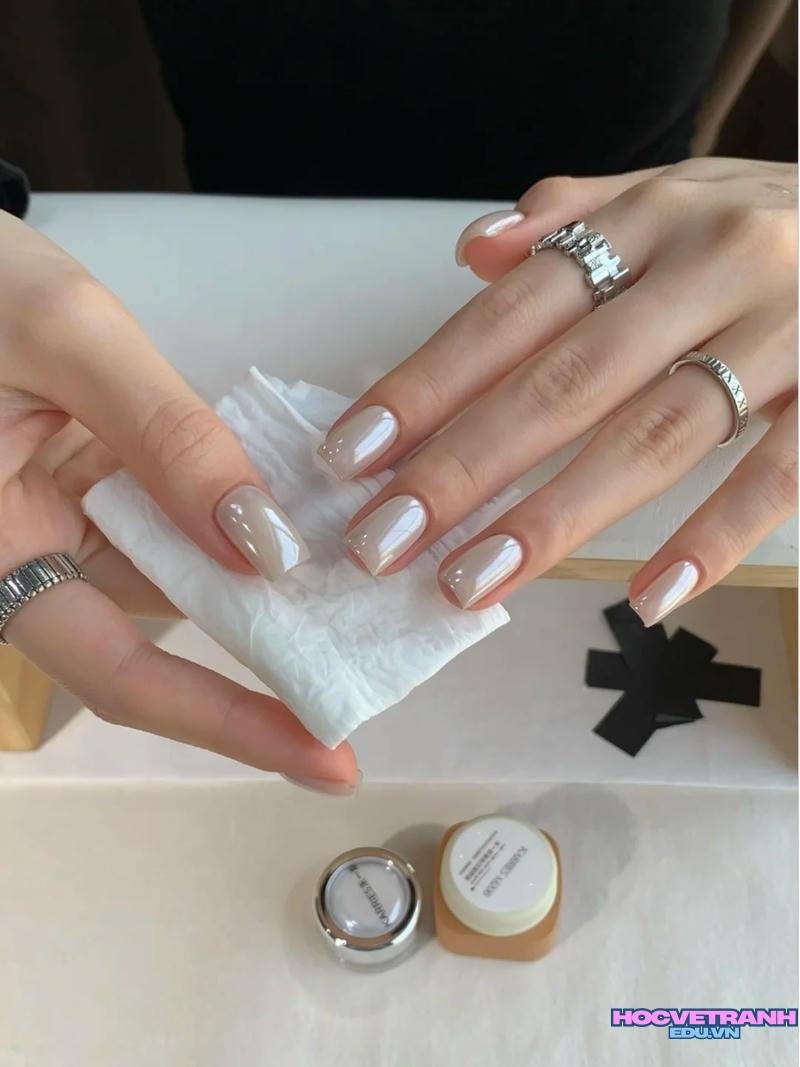 Bộ sưu tập ảnh nail màu bạc chất lượng cao