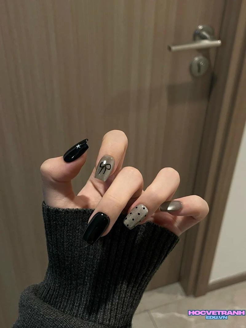 Bộ sưu tập ảnh nail màu đen trend nhất