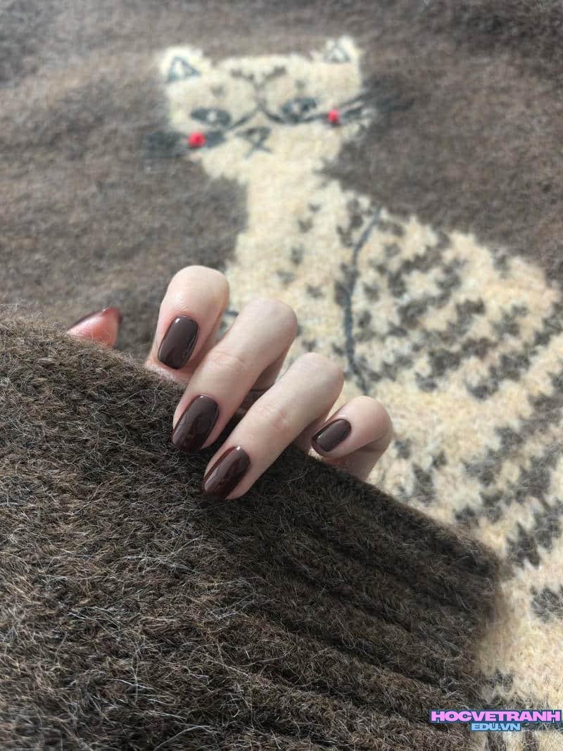 Bộ sưu tập ảnh nail màu nâu chất lượng cao
