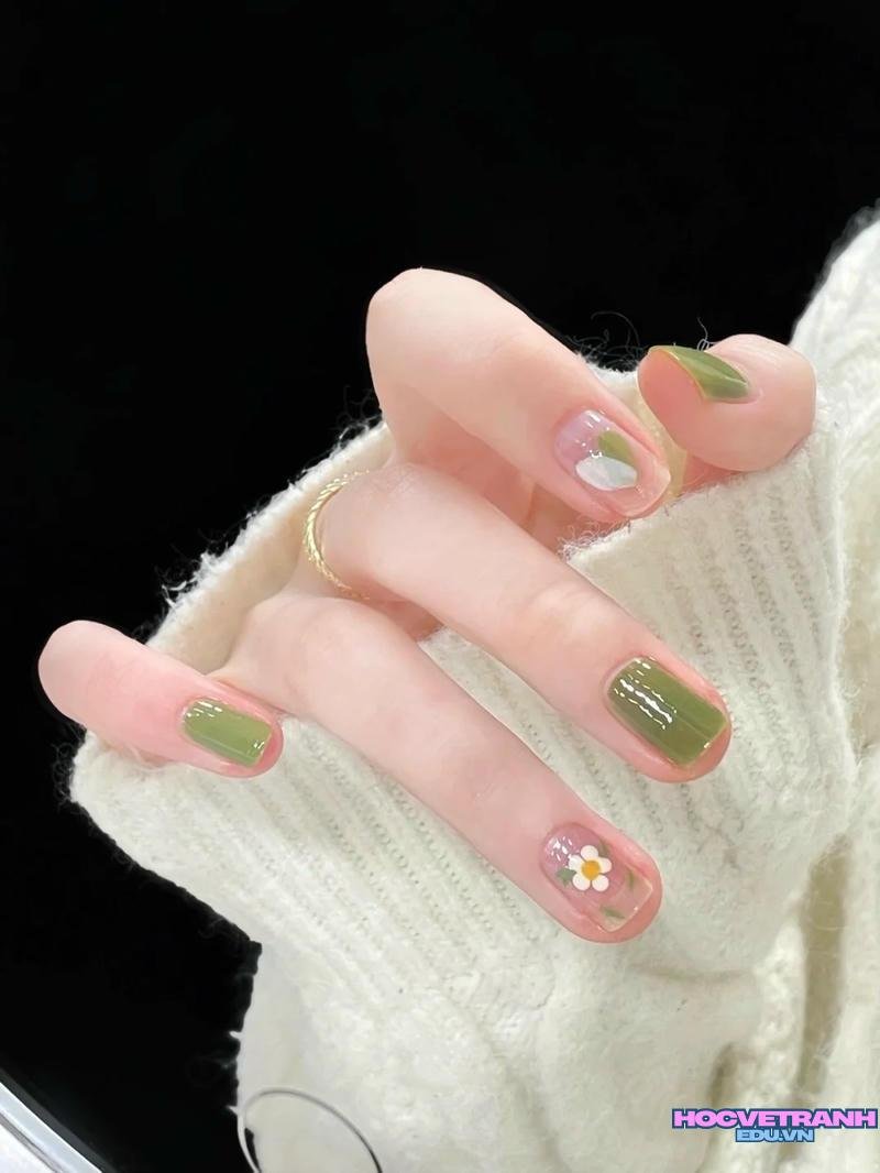 Bộ sưu tập ảnh nail màu xanh bơ chất lượng nhất