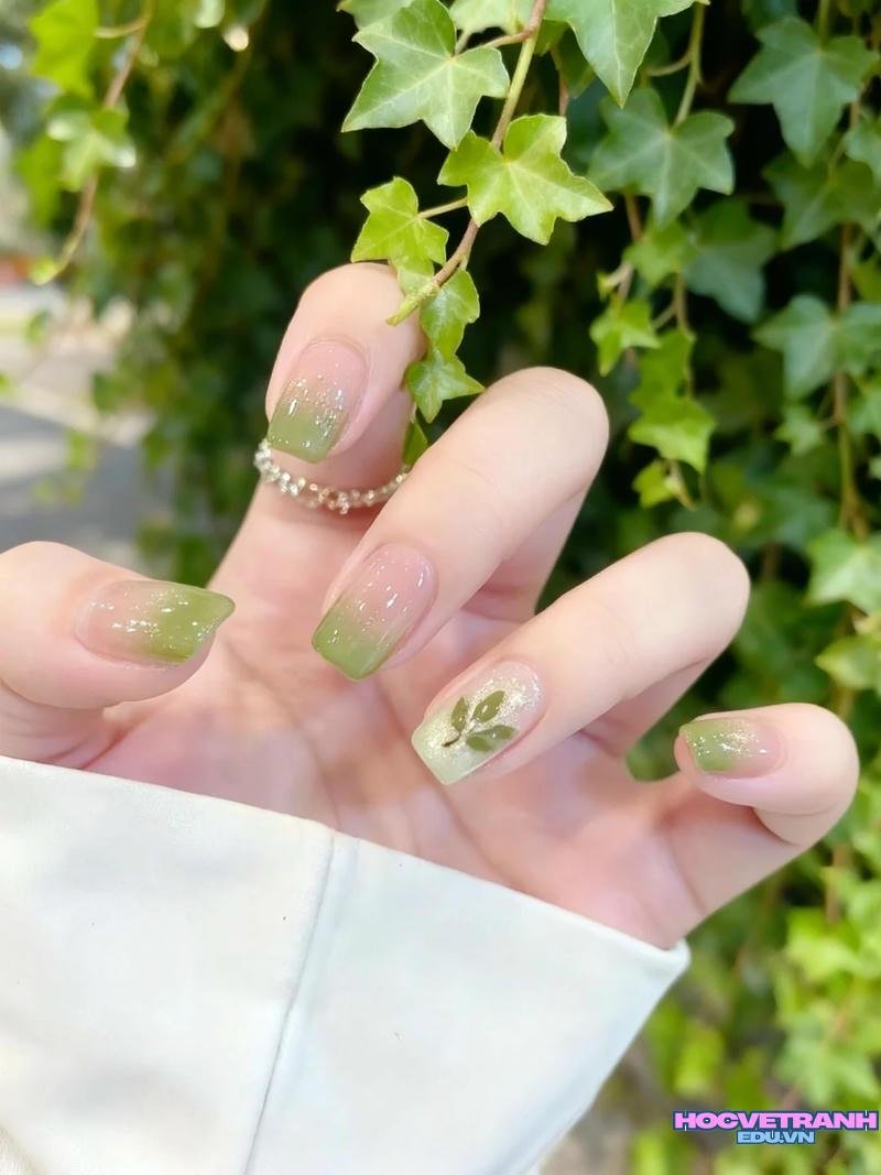 Bộ sưu tập ảnh nail màu xanh bơ cực đẹp