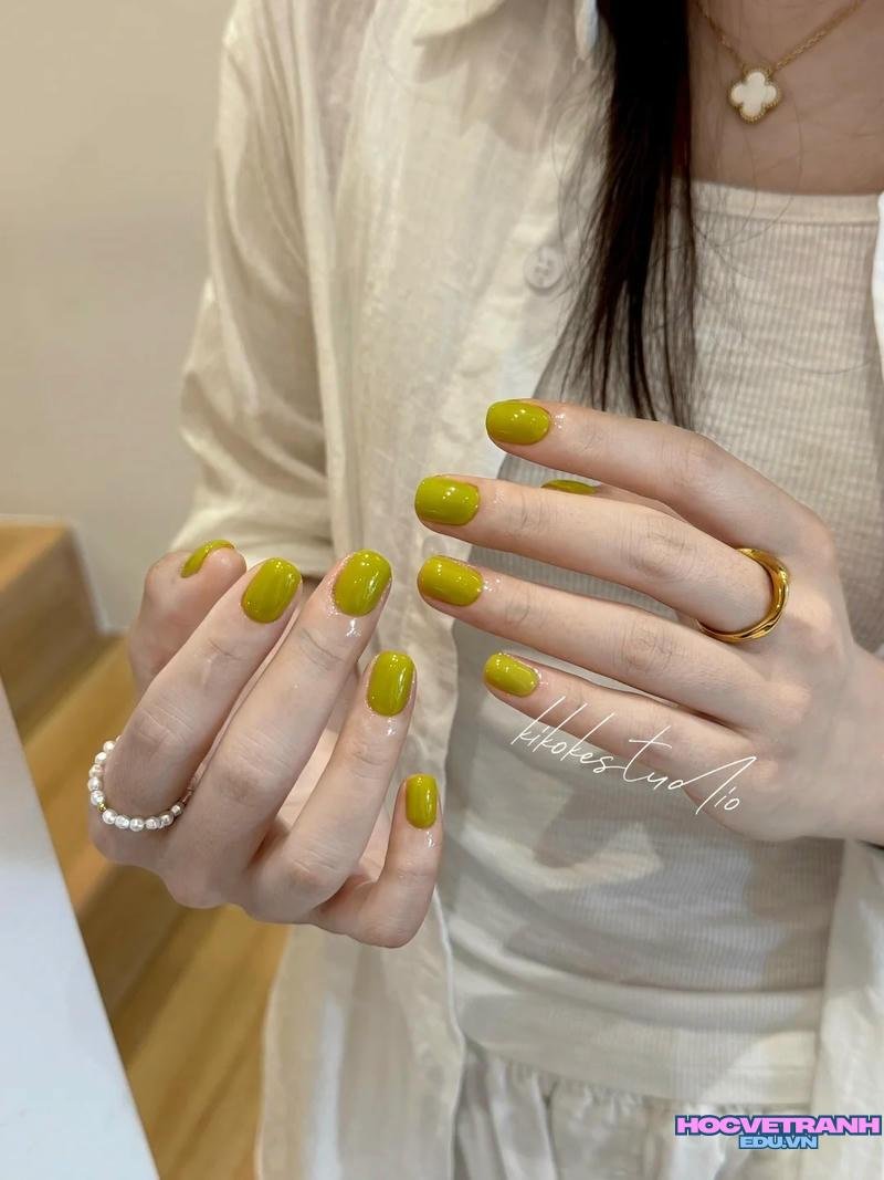 Bộ sưu tập ảnh nail màu xanh bơ mới nhất