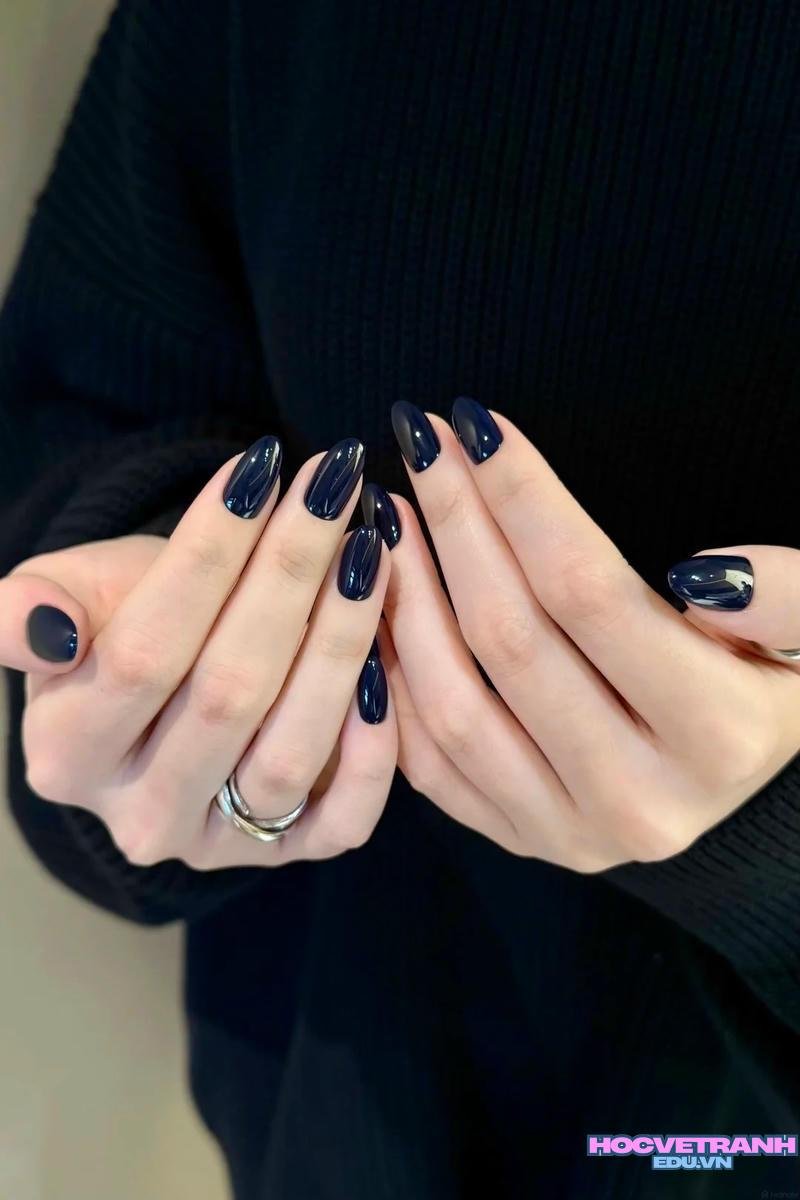 Bộ sưu tập ảnh nail màu xanh coban chất lượng nhất