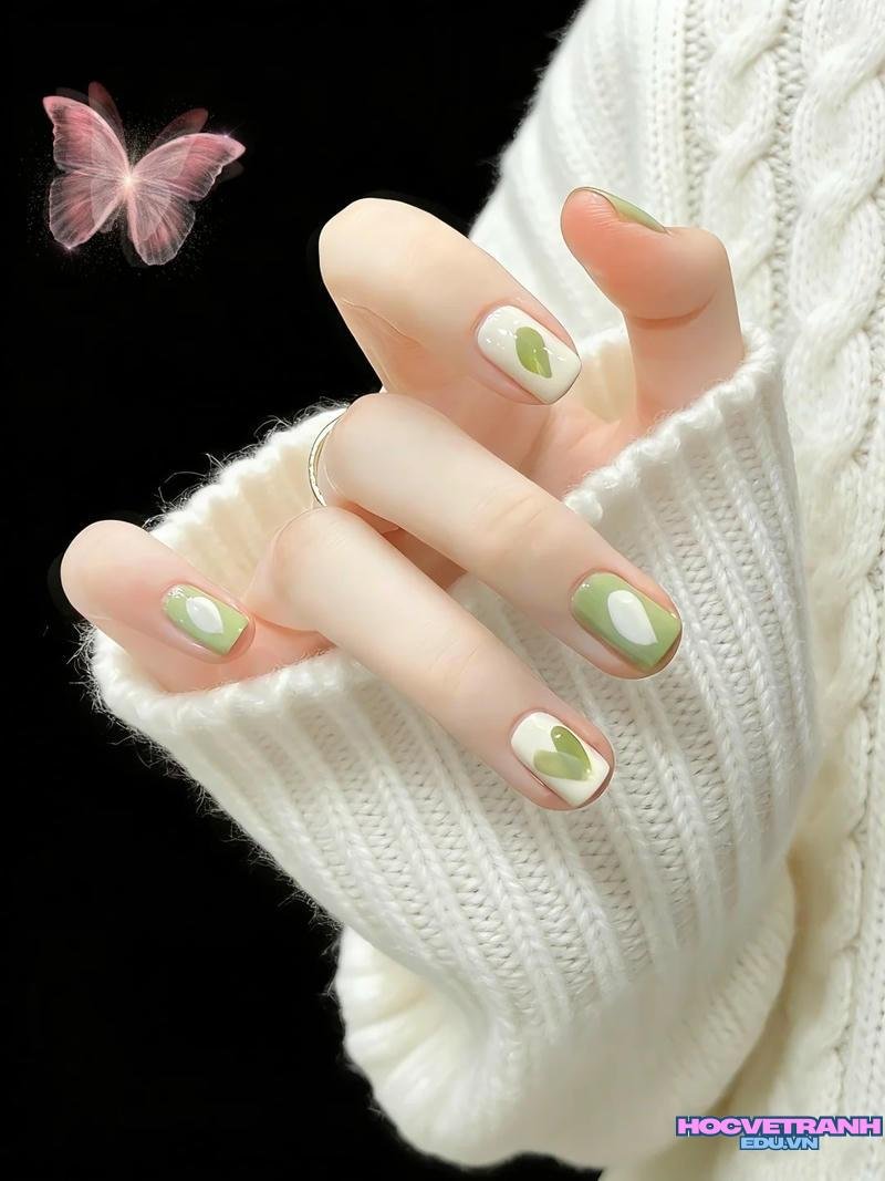 Bộ sưu tập ảnh nail màu xanh lá chất lượng nhất