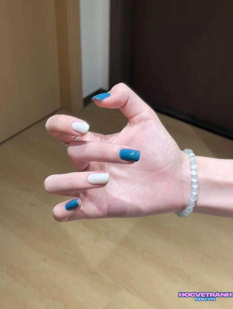 Bộ sưu tập ảnh nail màu xanh ngọc trend nhất