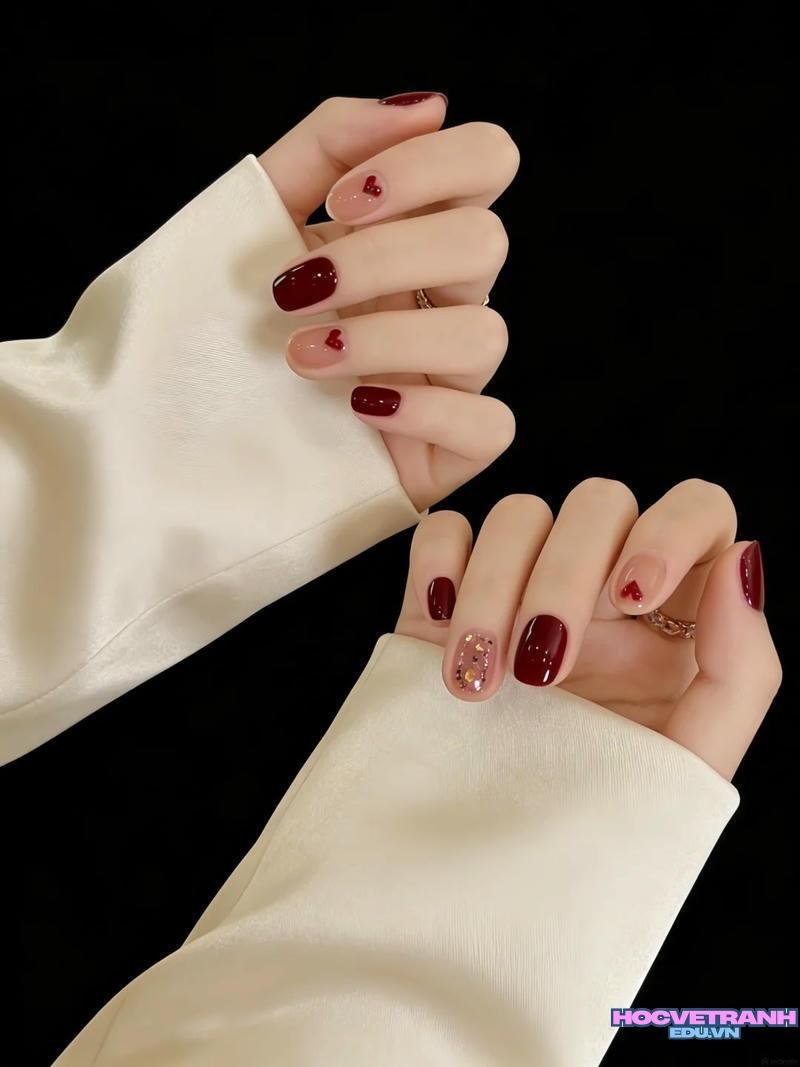Bộ sưu tập ảnh nail móng ngắn cực đẹp