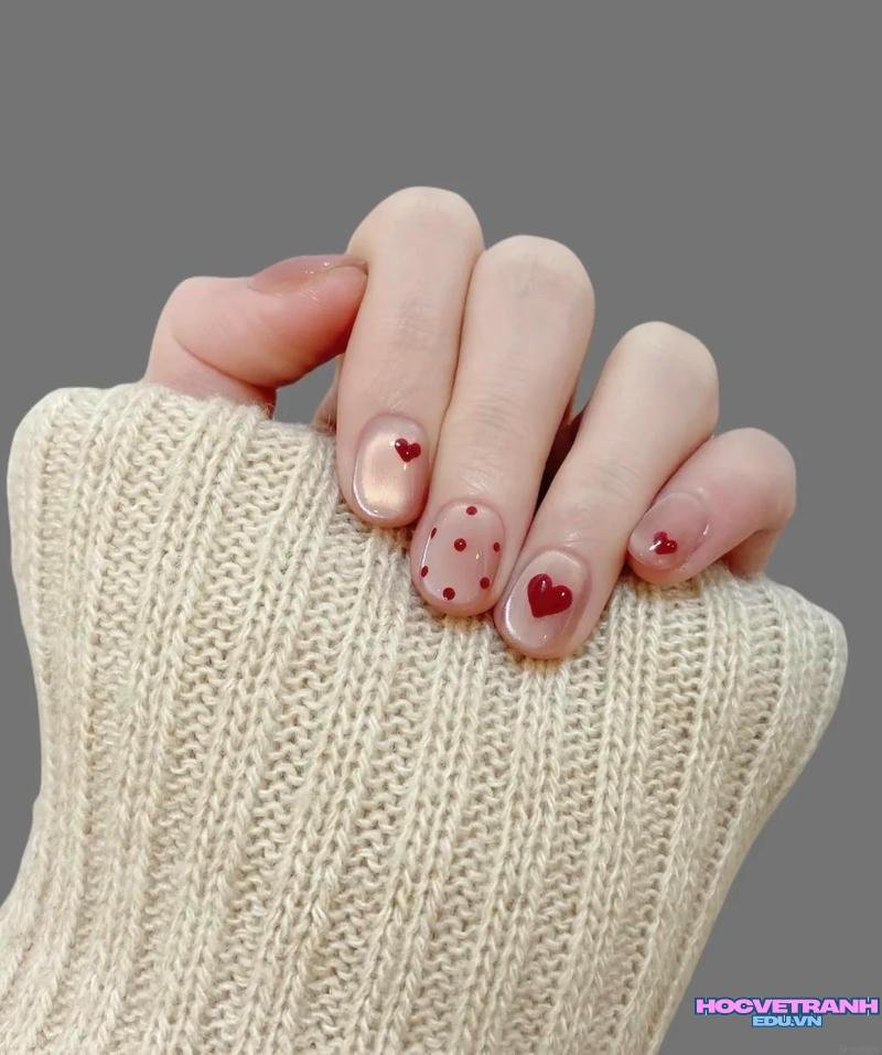 Bộ sưu tập ảnh nail trái tim trend nhất