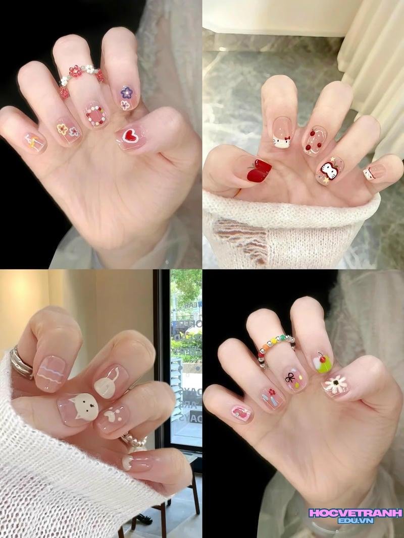 Bộ sưu tập ảnh nail vẽ cute chất lượng cao