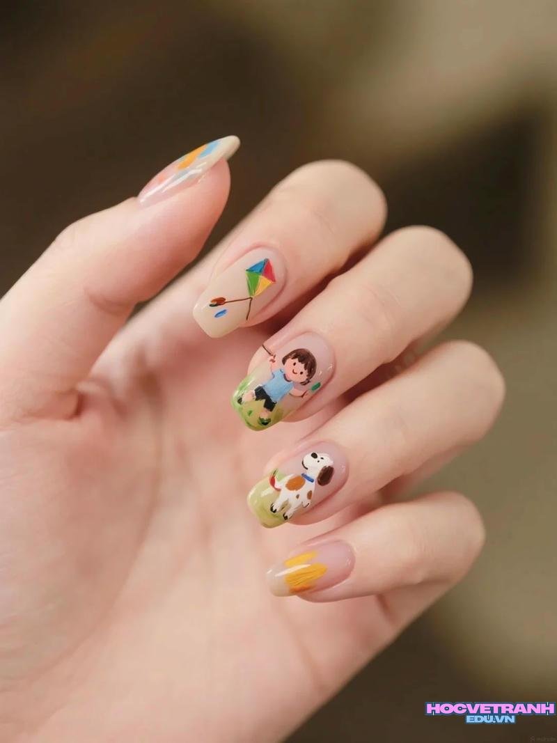 Bộ sưu tập ảnh nail vẽ cute cực đẹp
