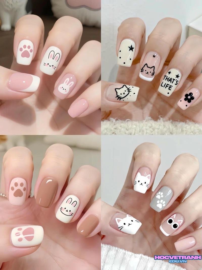 Bộ sưu tập ảnh nail vẽ cute trend nhất