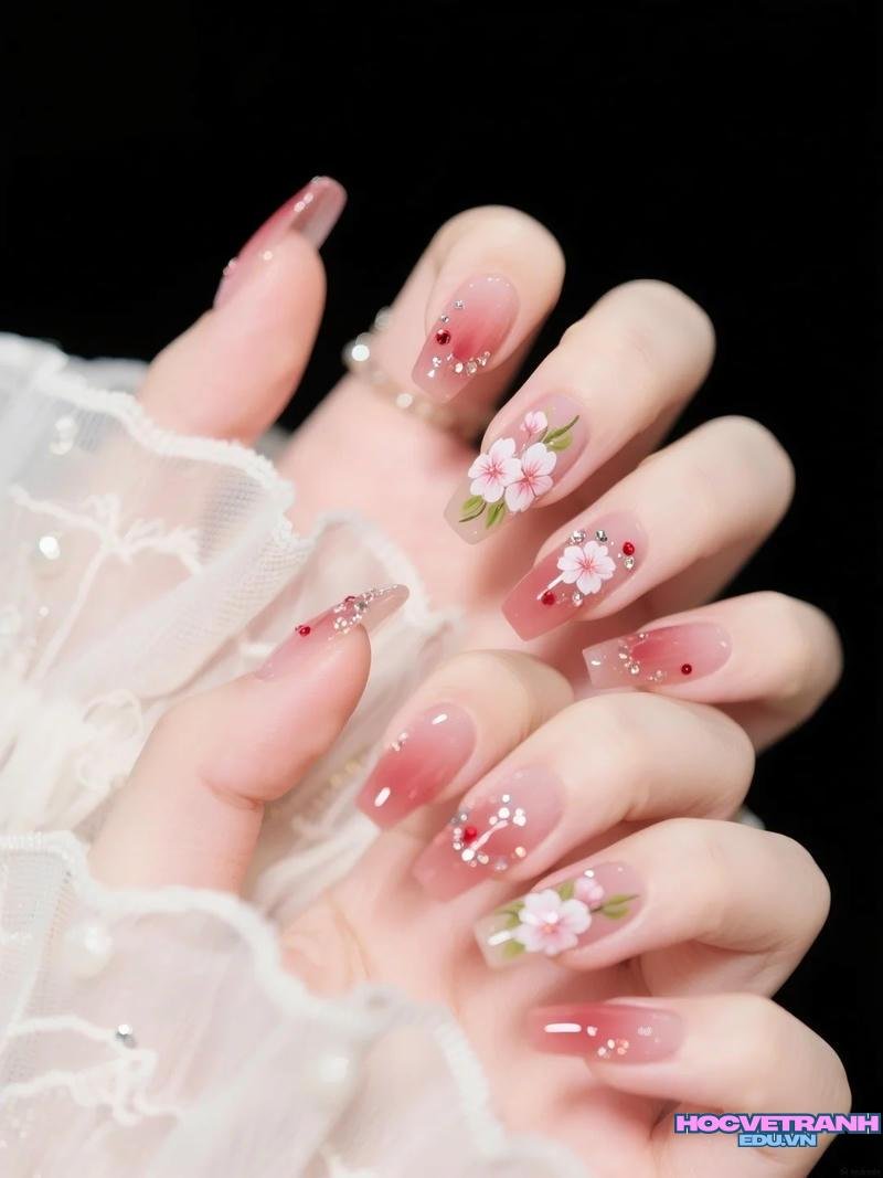 Bộ sưu tập ảnh nail vẽ hoa chất lượng cao