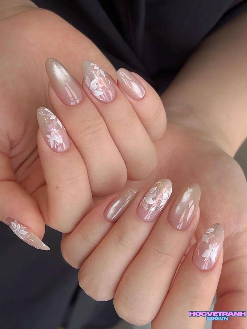 Bộ sưu tập ảnh nail vẽ hoa mới nhất
