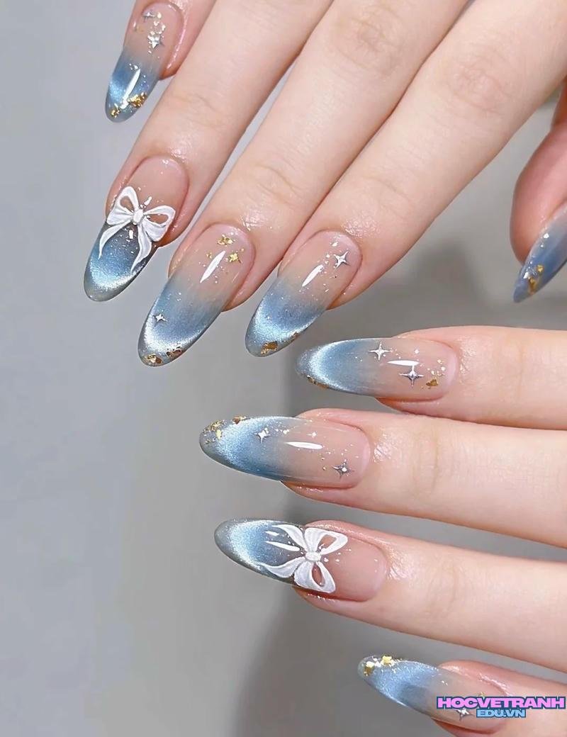 Bộ sưu tập ảnh nail xanh dương trend nhất
