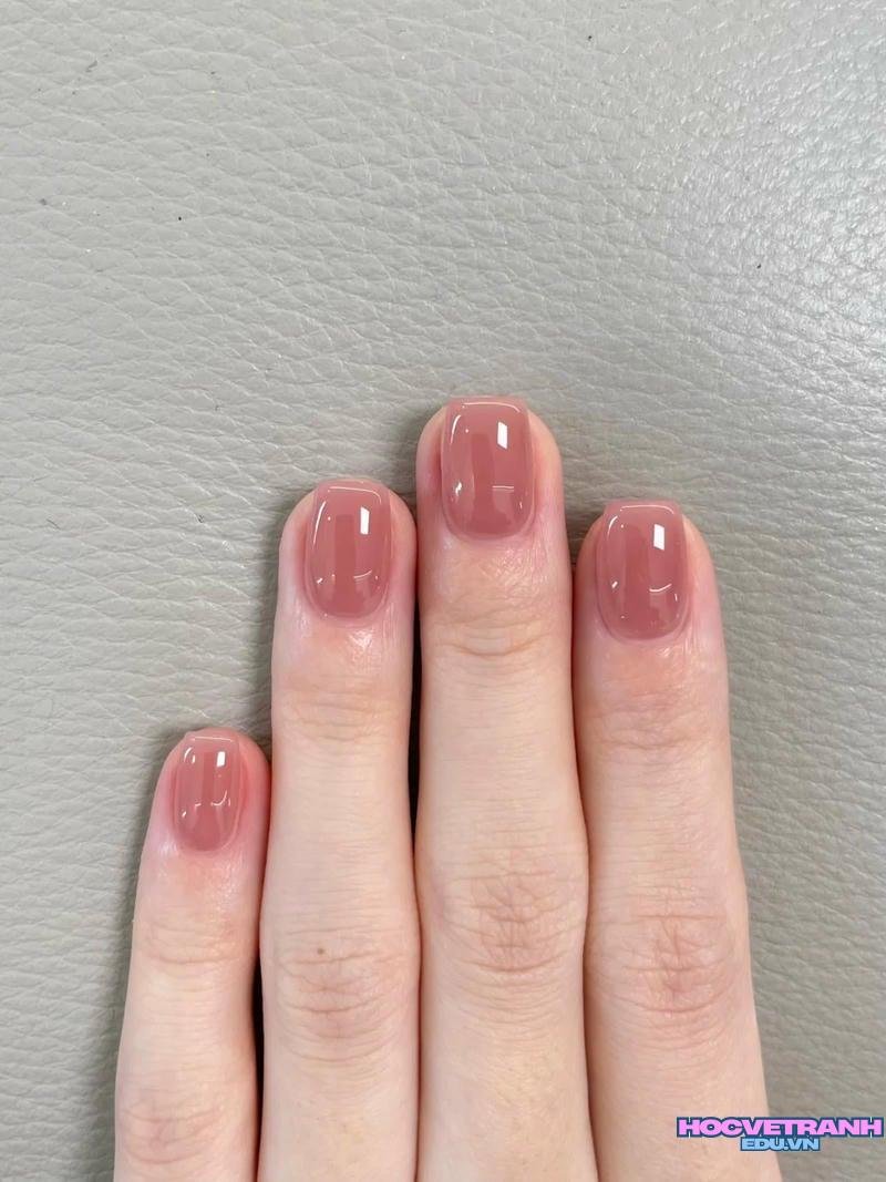 Khám phá ảnh nail 1 màu độc đáo