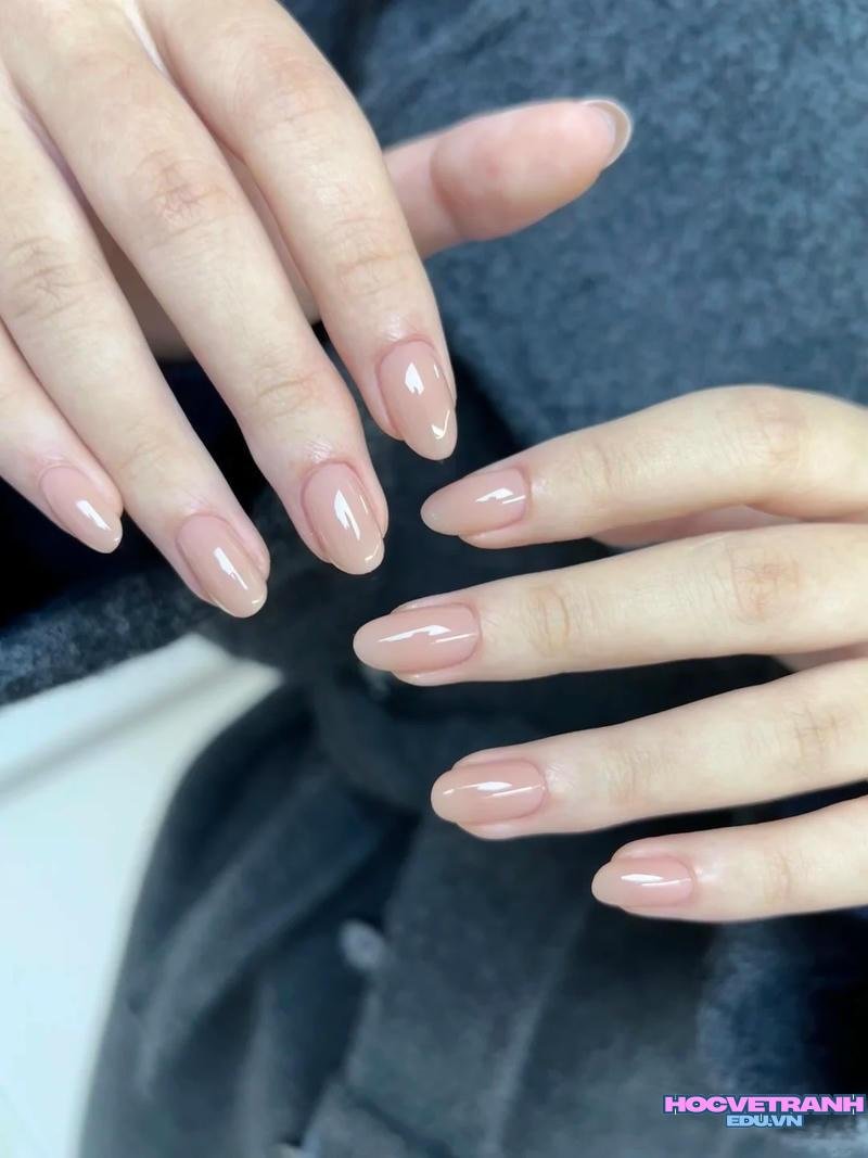 Khám phá ảnh nail 1 màu thu hút