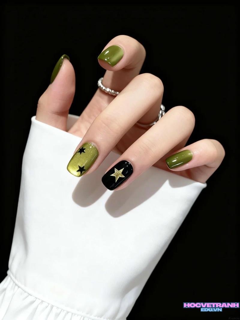 Khám phá ảnh nail 2 màu đẹp nhất