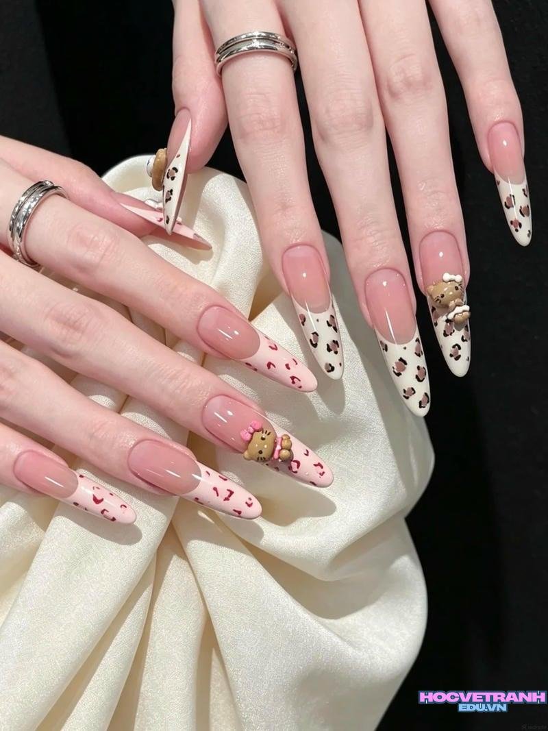 Khám phá ảnh nail bò sữa cuốn hút