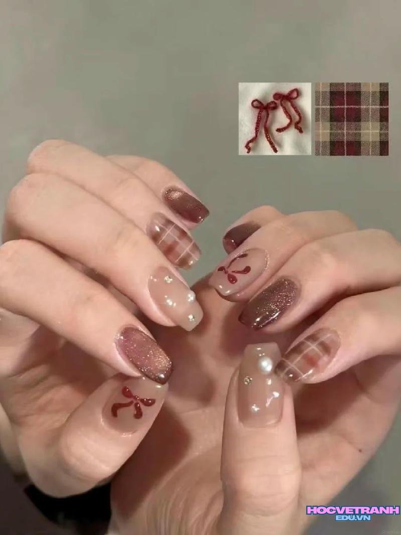 Khám phá ảnh nail caro đẹp