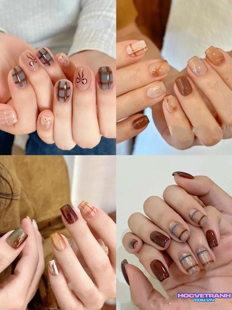 Khám phá ảnh nail caro sắc nét