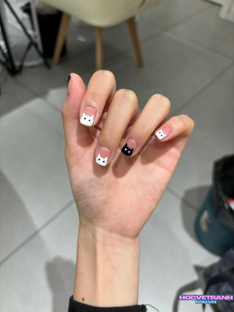 Khám phá ảnh nail con mèo thu hút