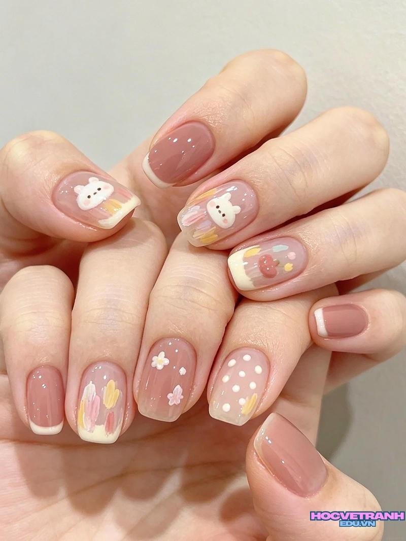 Khám phá ảnh nail con thỏ cuốn hút