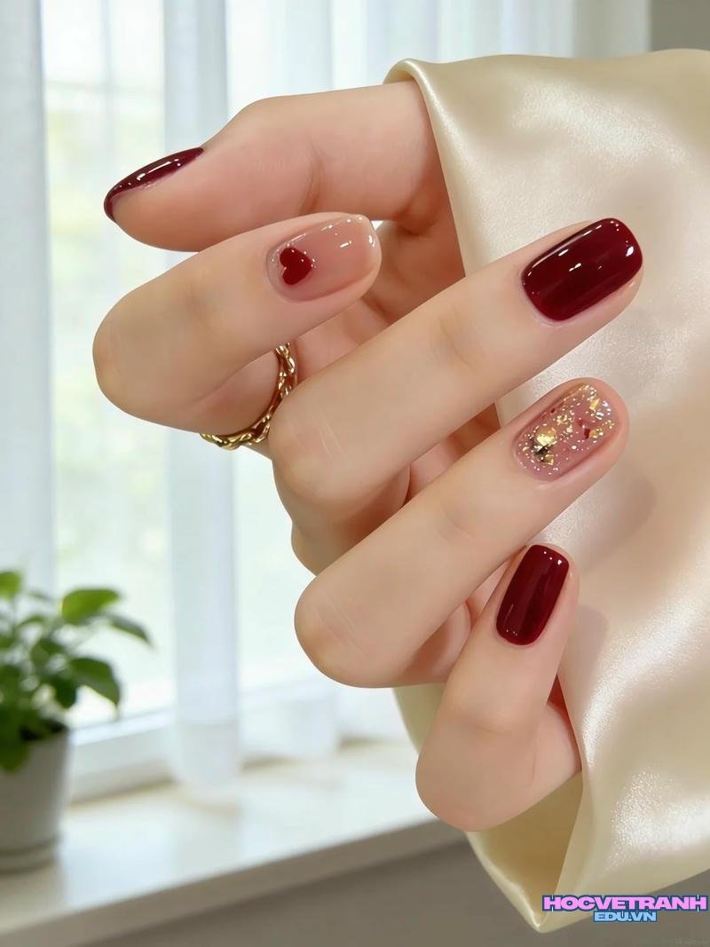 Khám phá ảnh nail đỏ đẹp đẹp