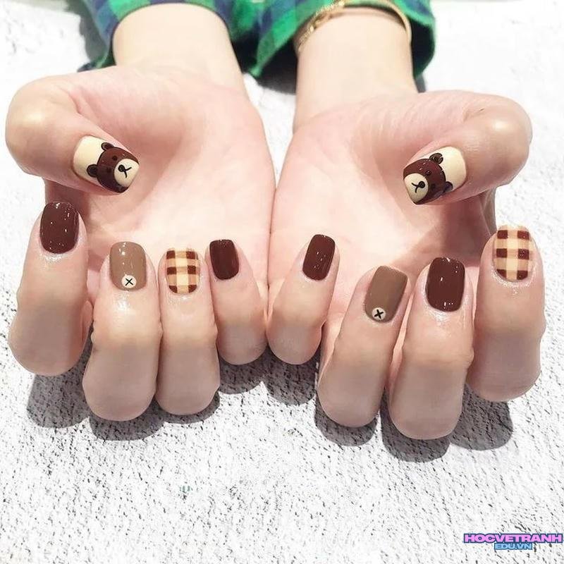 Khám phá ảnh nail gấu đẹp