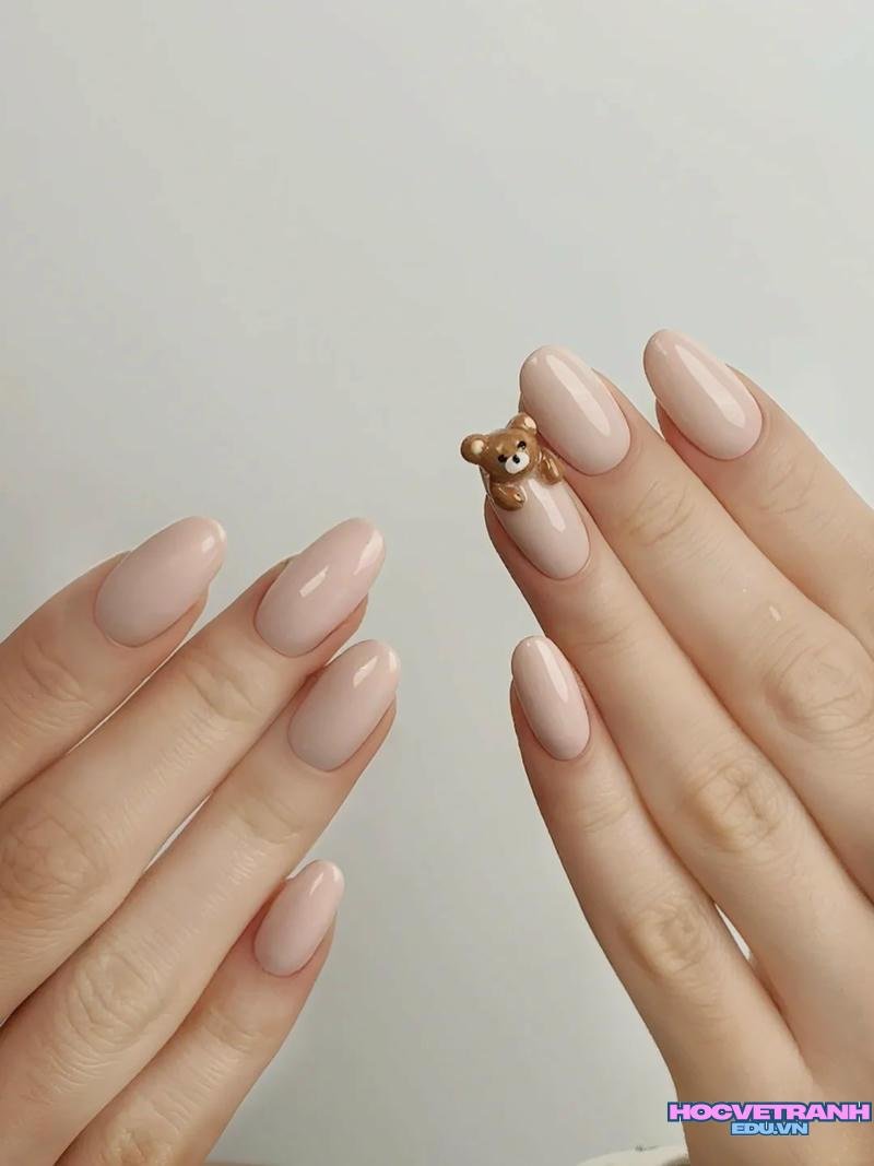 Khám phá ảnh nail gấu độc đáo