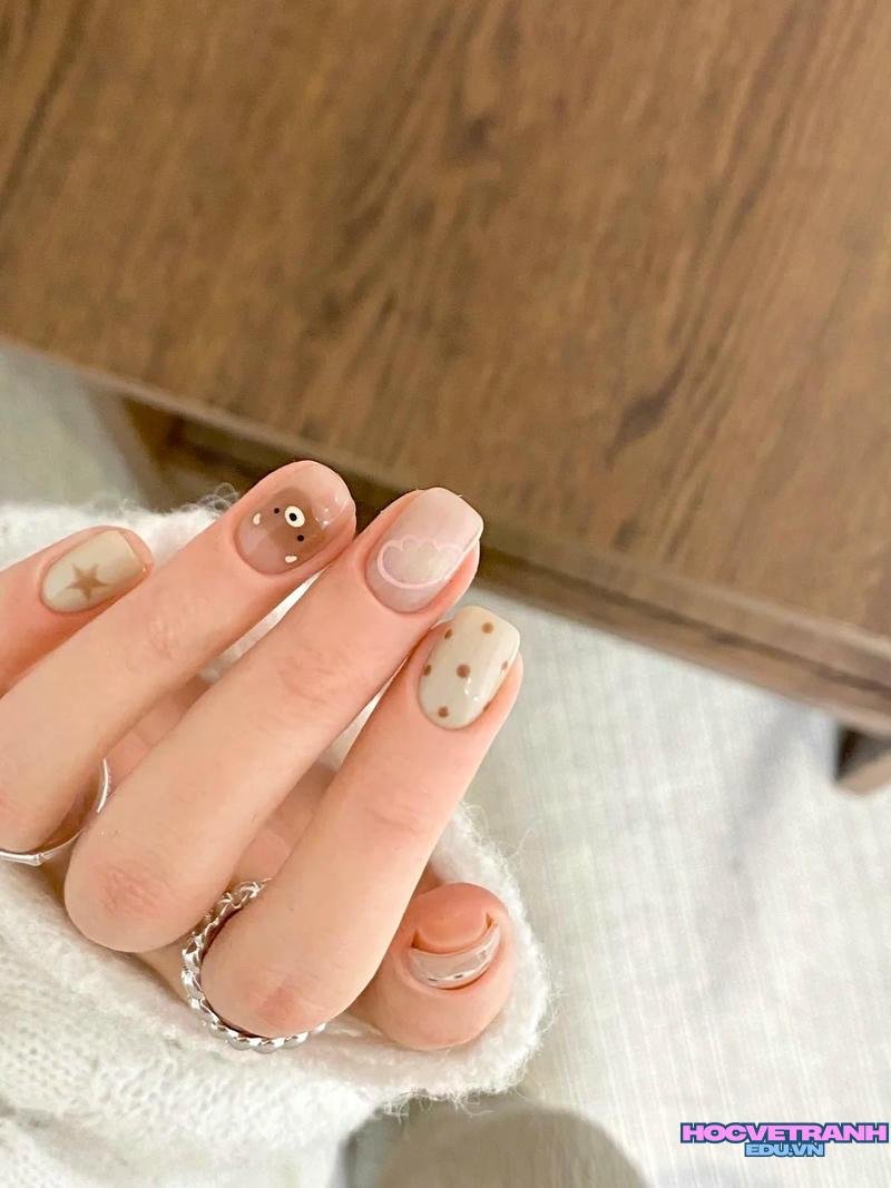 Khám phá ảnh nail gấu thu hút