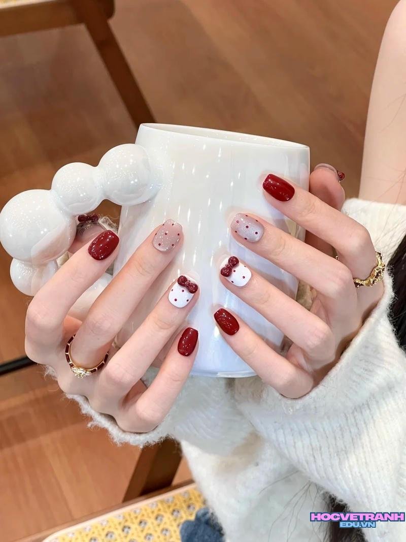 Khám phá ảnh nail hello kitty đẹp nhất