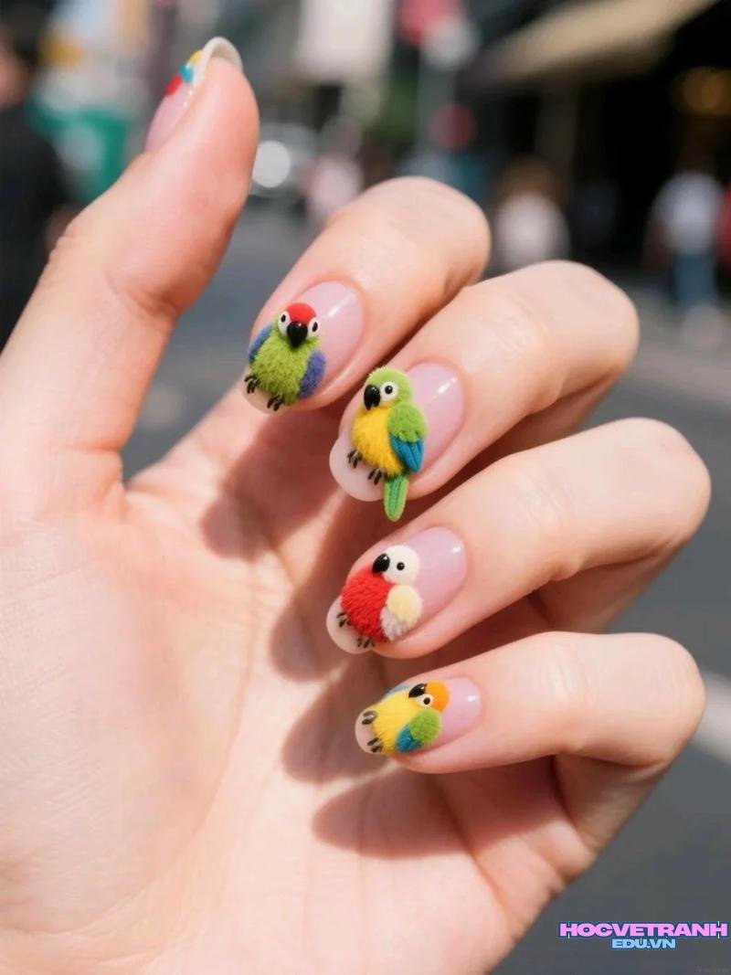 Khám phá ảnh nail hình con vật đẹp