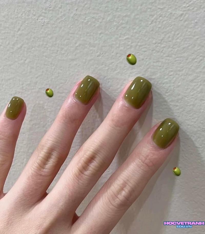 Khám phá ảnh nail màu xanh bơ sắc nét