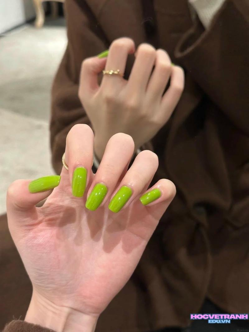 Khám phá ảnh nail màu xanh bơ thu hút