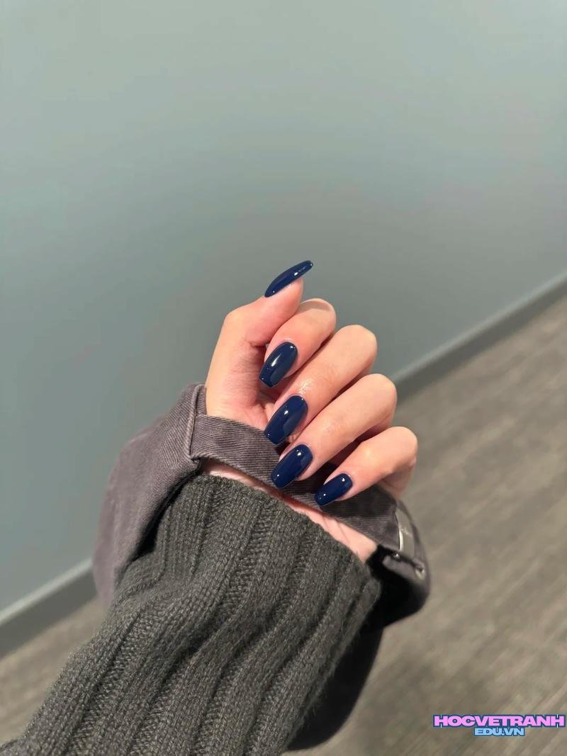 Khám phá ảnh nail màu xanh coban độc đáo