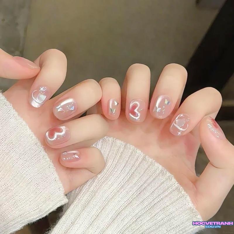 Khám phá ảnh nail móng vuông cuốn hút