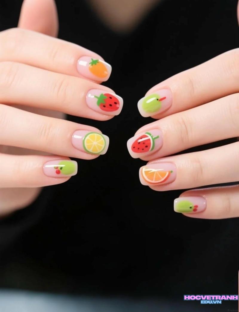 Khám phá ảnh nail trái cây cuốn hút