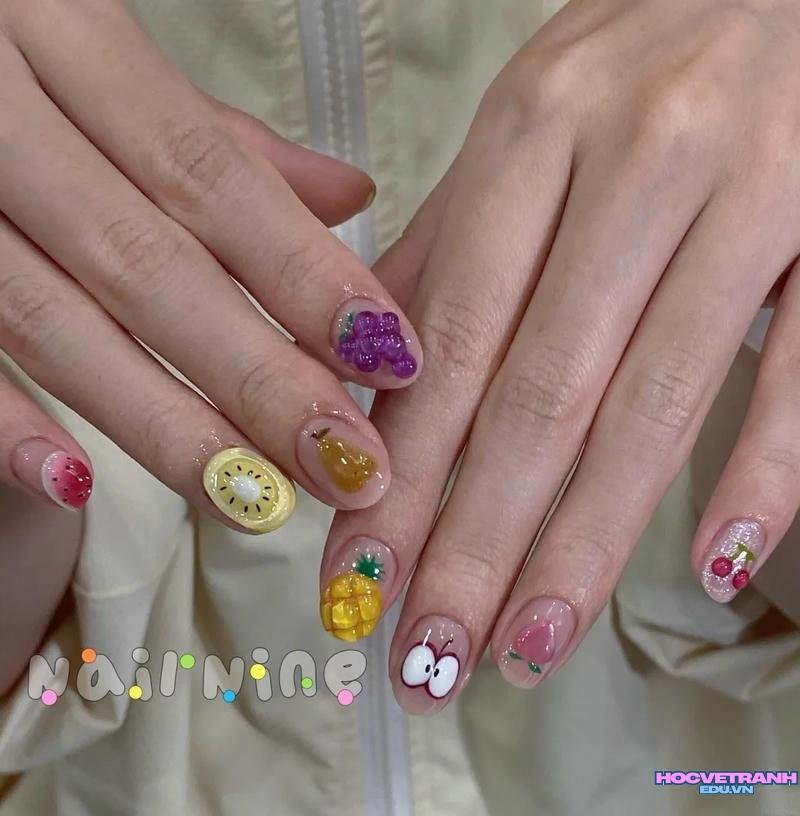 Khám phá ảnh nail trái cây độc đáo