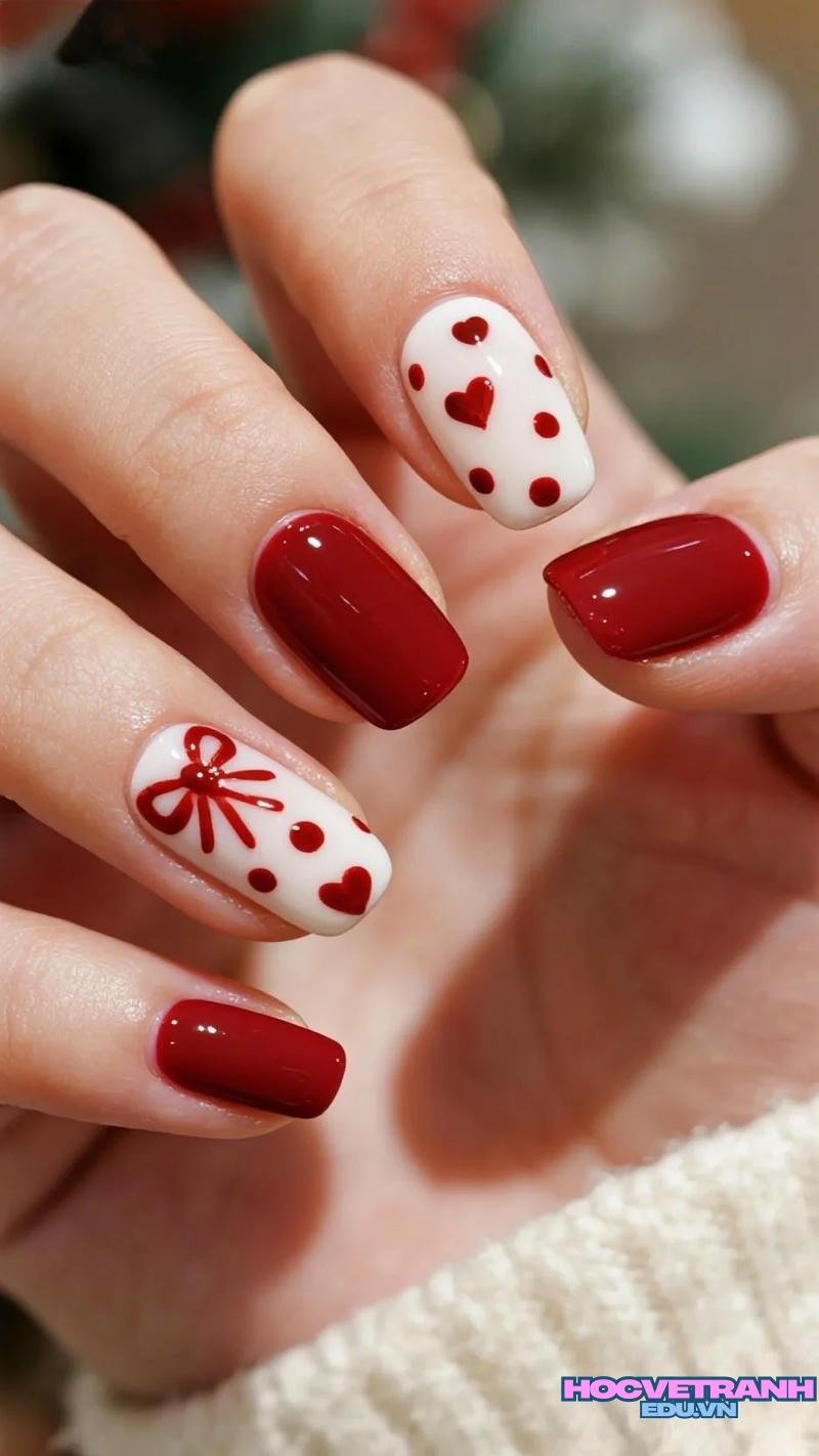 Khám phá ảnh nail trái tim thu hút