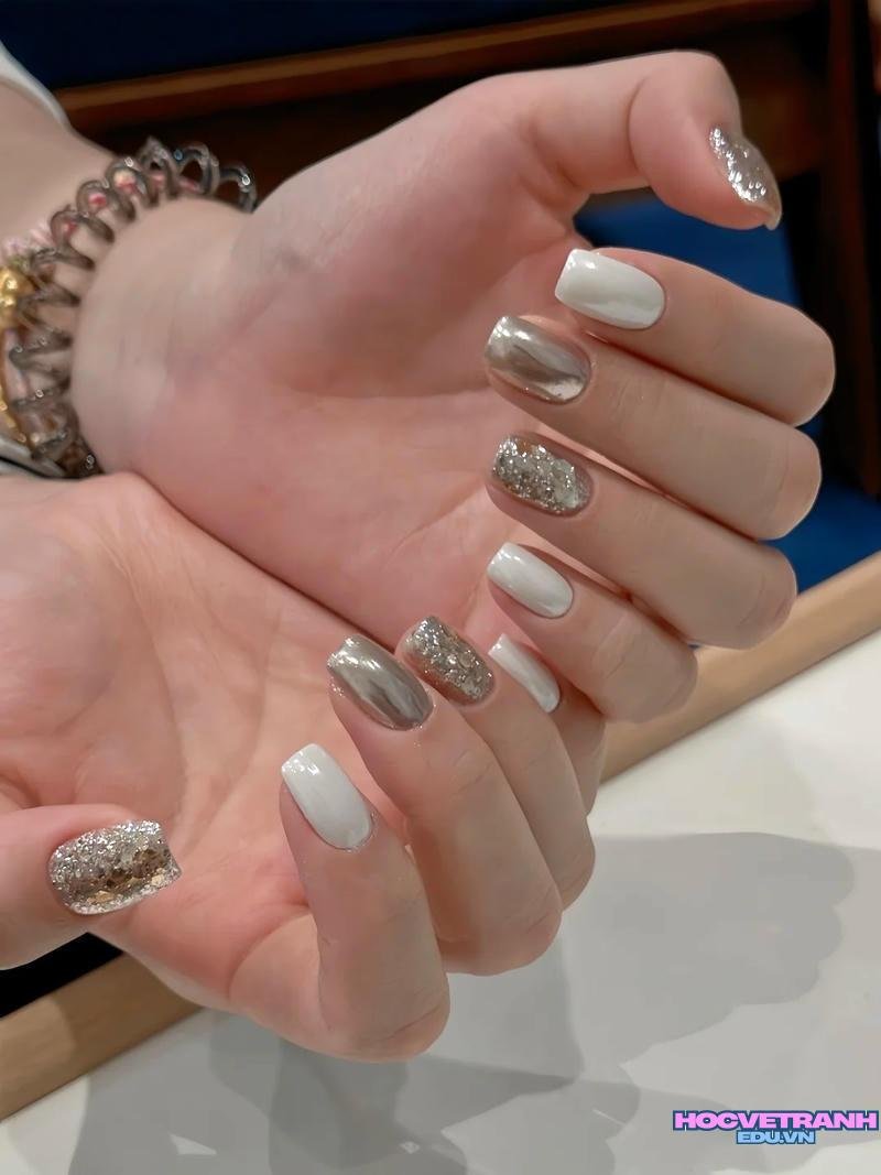 Khám phá ảnh nail tráng gương đẹp nhất