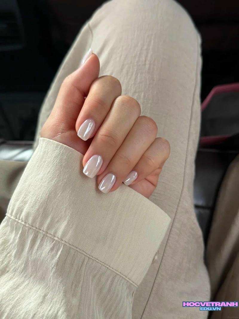 Khám phá ảnh nail trắng sắc nét