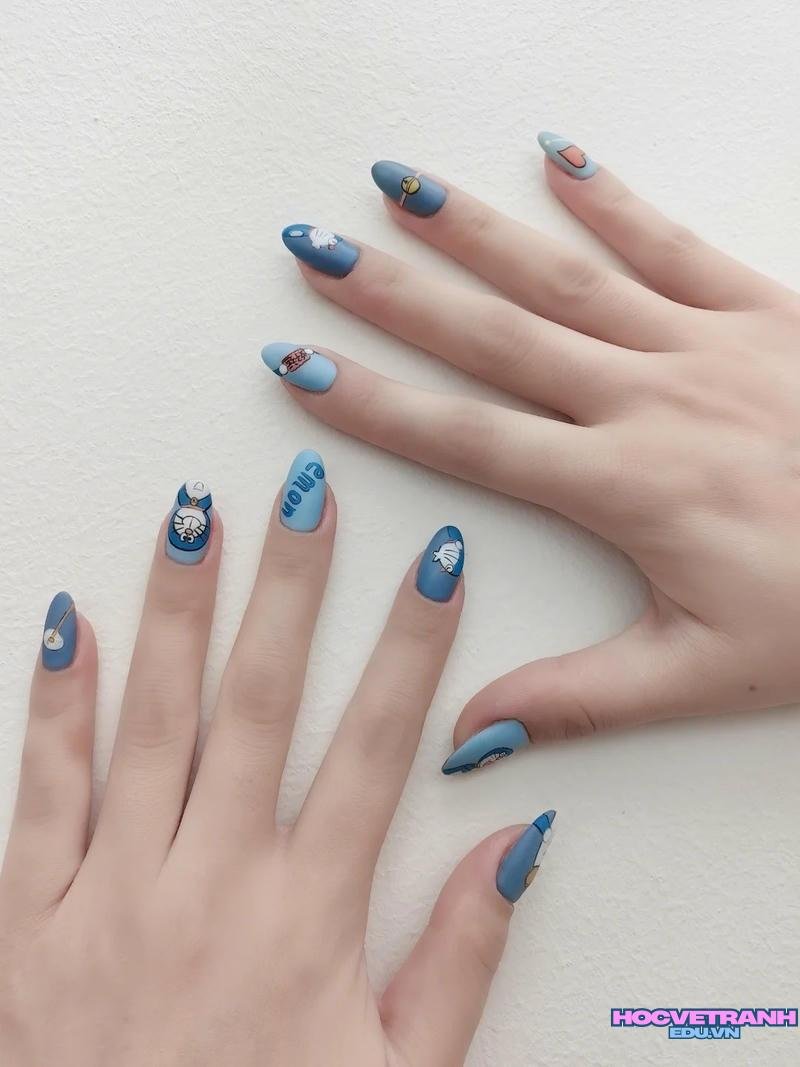Khám phá ảnh nail vẽ doraemon độc đáo