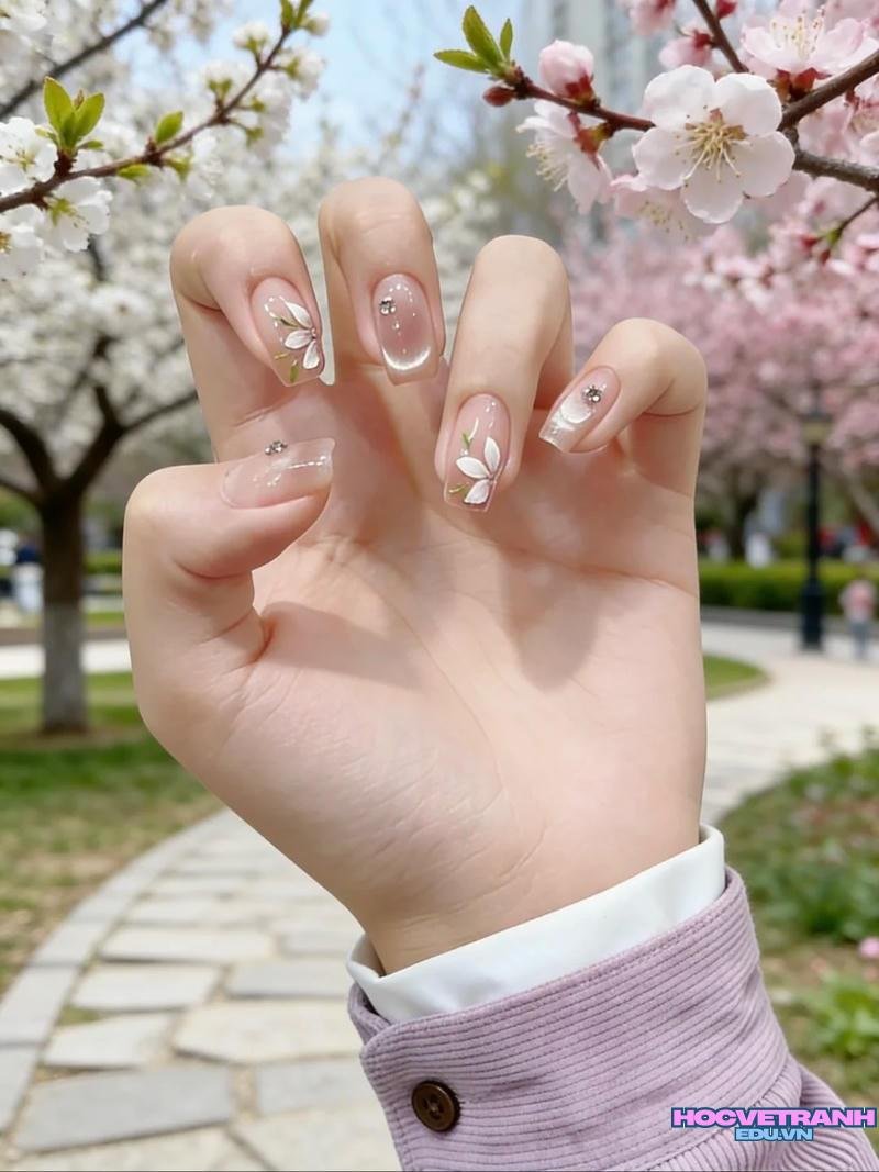 Khám phá ảnh nail vẽ hoa đẹp nhất