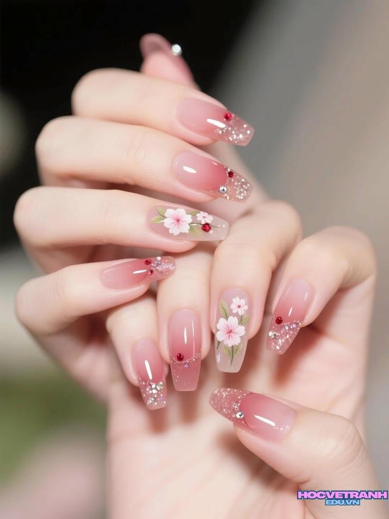 Khám phá ảnh nail vẽ hoa đẹp