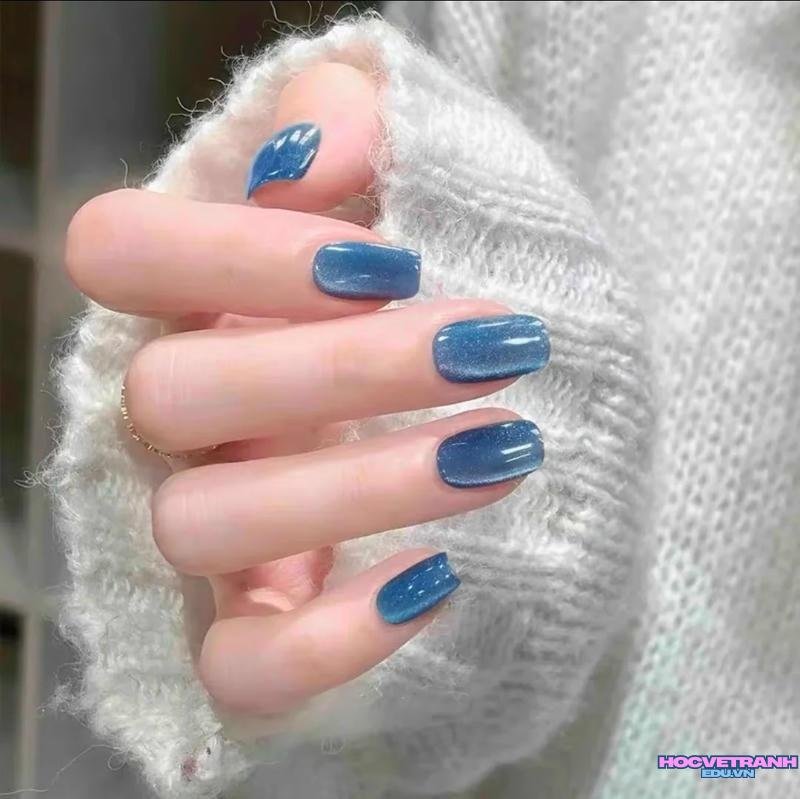 Khám phá ảnh nail xanh dương đẹp nhất