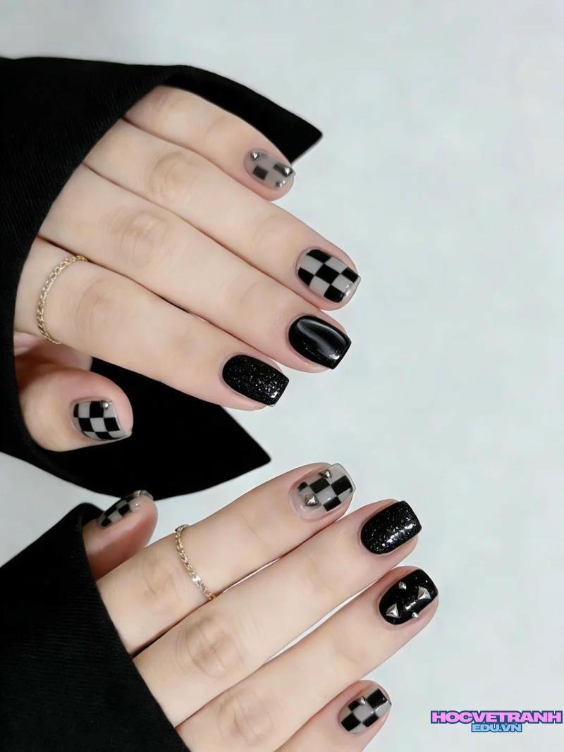 Khám phá kho ảnh nail caro cực đẹp