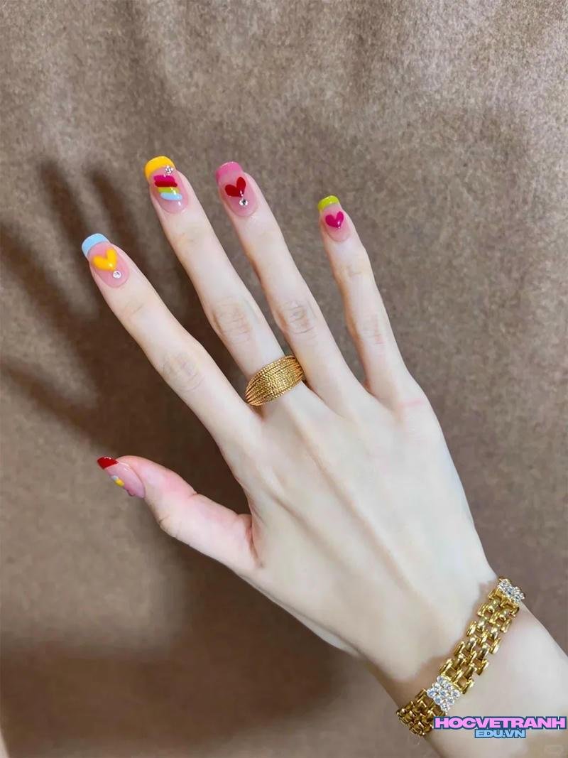 Khám phá kho ảnh nail cầu vồng cuốn hút