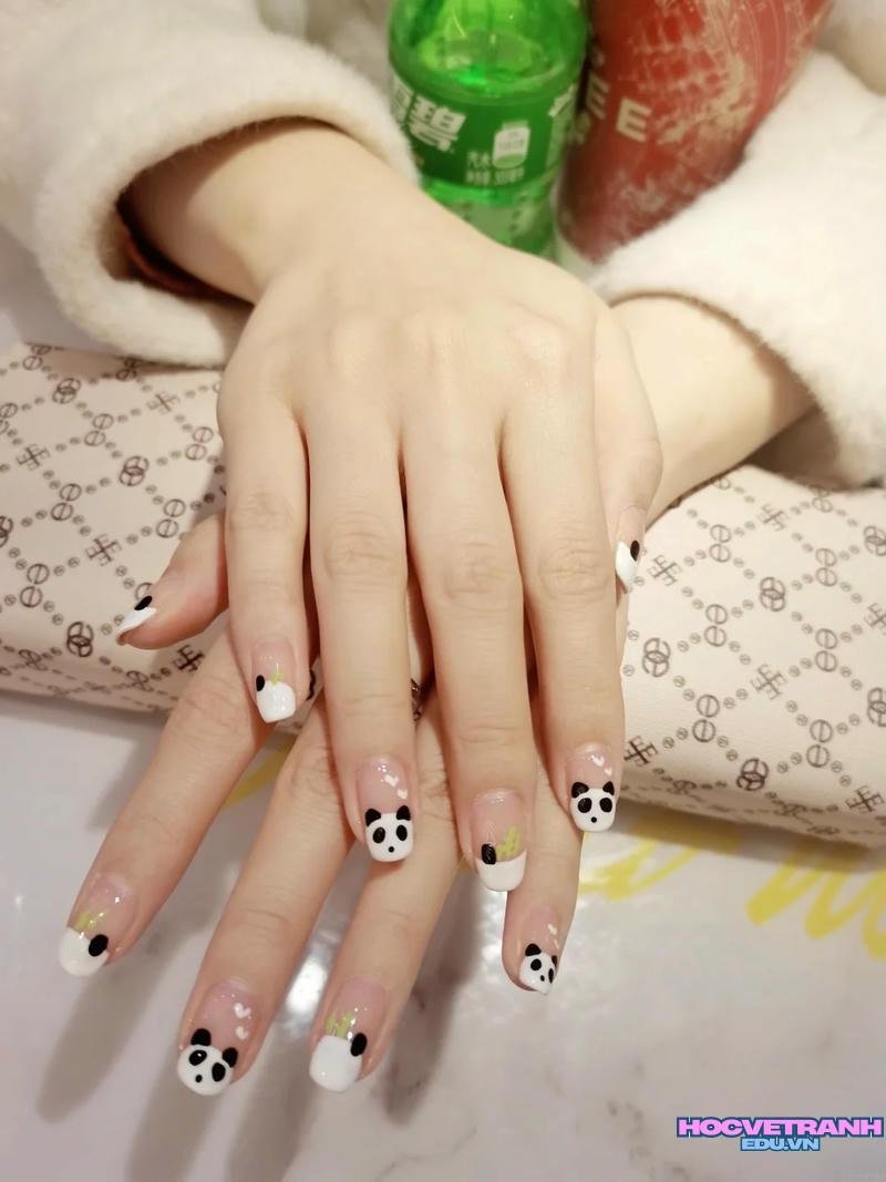 Khám phá kho ảnh nail gấu trúc cực đẹp