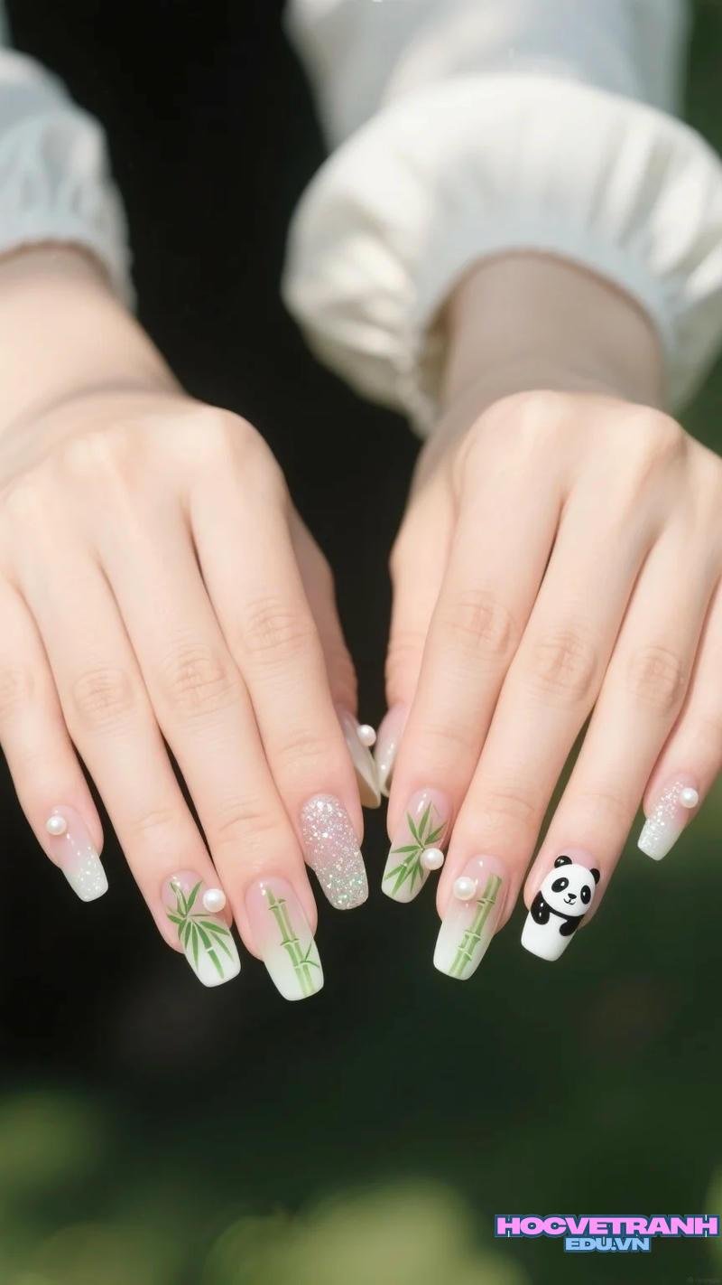 Khám phá kho ảnh nail gấu trúc cuốn hút
