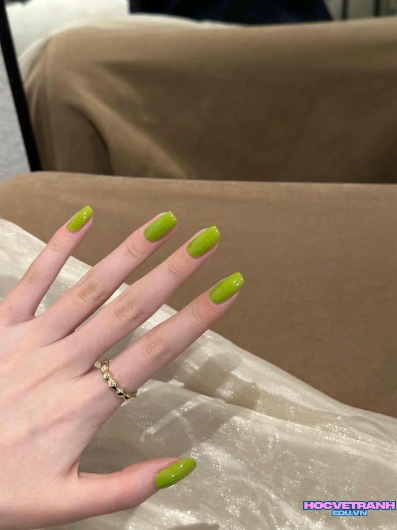 Khám phá kho ảnh nail màu xanh bơ cuốn hút